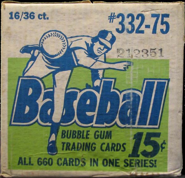 1975 Topps Mini Baseball Unopened Wax Pack Case