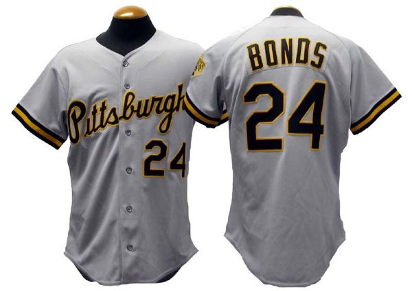 1992 Barry Bonds Pittsburgh Pirates Game-Used Jersey