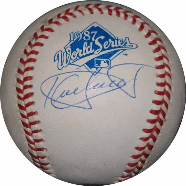 Kirby Puckett Single-Signed 1987 World Series Ball