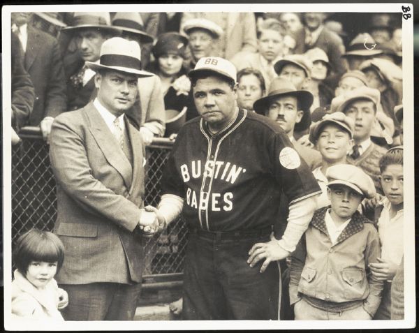 Babe Ruth and Christy Walsh Type 1 Photograph