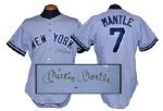 Mickey Mantle Autographed New York Yankees Replica Jersey JSA