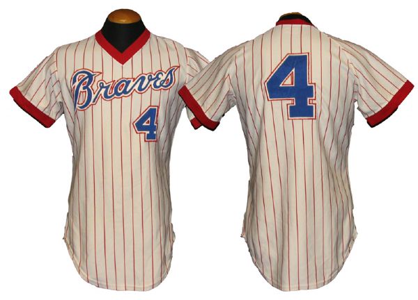 1978 Biff Pocoroba Atlanta Braves Game-Used Home Jersey