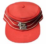 1976 Lou Brock St. Louis Cardinals Game-Used Signed Hat