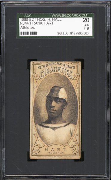 1880-92 N344 Frank "Black Dan" Hart SGC 20 FAIR 1.5