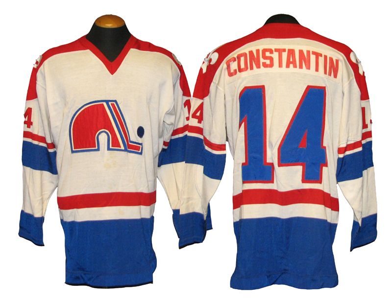 Charles Constantin Quebec Nordiques Hockey Jersey