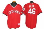 2000s Jason Bere Cleveland Indians Game-Used Throwback Jersey