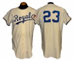 1969 Don OReiley Kansas City Royals Game-Used Home Jersey With 100th Anniversary Patch