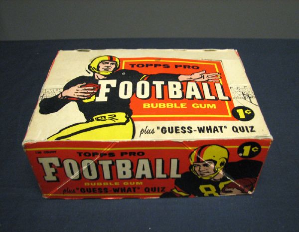 1959 Topps Football 1 Cent Display Box