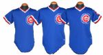 1983-85 Chicago Cubs Group of 3 Game-Used Jerseys