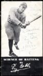 Ty Cobb Autographed  Hillerich & Bradsby Science Of Hitting Booklet