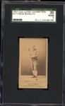 1887 N172 Old Judge Dick Buckley Bat At Ready, Nearly Vertical-C. Ind SGC 30 GOOD 2
