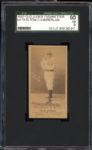 1887 N172 Old Judge Elton Chamberlain Ready To Pitch, Hands Neck High SGC 60 EX 5