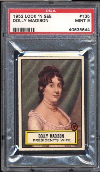 1952 Topps Look N See #135 Dolly Madison PSA 9 MINT