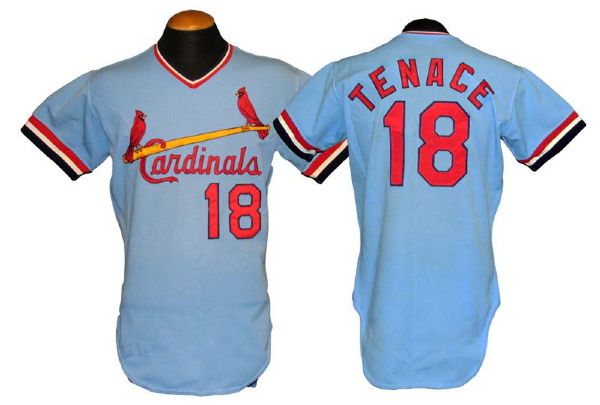 1981 Gene Tenace St. Louis Cardinals Game-Used Jersey