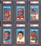 1965 Topps Football Denver Broncos Group of (40) All PSA Graded