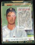 1954 Red Man Tobacco Unopened Pack with Bob Porterfield 