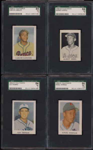 1949-51 Toleteros Group of (4) Different All SGC 84 and 86