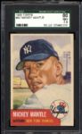 1953 Topps #82 Mickey Mantle SGC 86 NM+ 7.5