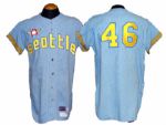 1969 Dick Bates Seattle Pilots Game-Used Jersey Completely Original and Unaltered