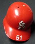 1996 Willie McGee St. Louis Cardinals Game-Used Batting Helmet