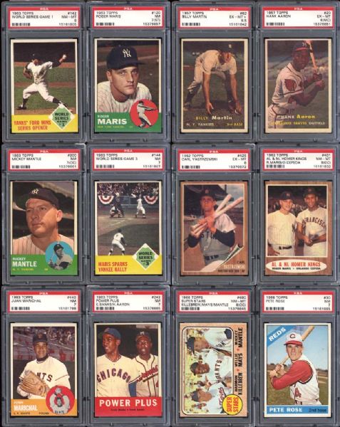 1950s-60s PSA-Graded Star Collection of (12)