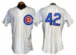 2010 Alfonso Soriano Chicago Cubs Jackie Robinson Day Game-Used Jersey