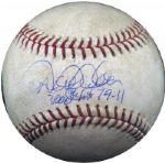 2011 Derek Jeter Autographed Game-Used Ball From 3000th Hit Game 
