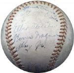 1944 Pittsburgh Pirates Team-Signed ONL (Frick) Ball Featuring Honus Wagner LOA JSA