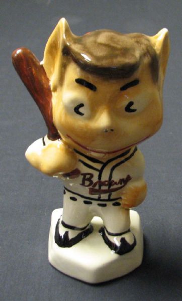 1950s Gibbs-Conner St. Louis Browns Porcelain Mascot Bank