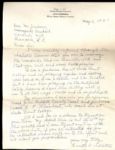 1937 Handwritten Letter to Joe Jackson, Manager of the Greenville Spinners