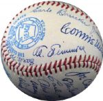 1951 Philadelphia Athletics Team Signed OAL (Harridge) Ball with Al Simmons