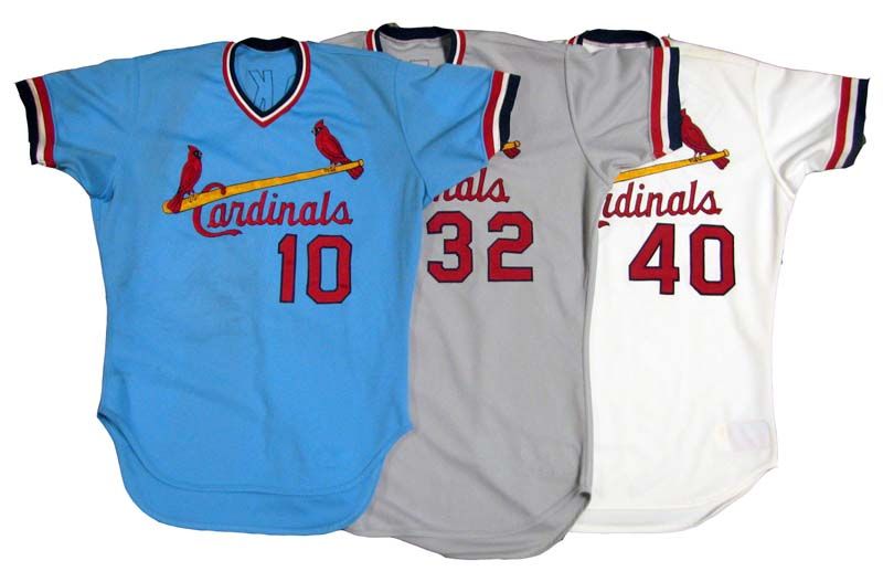 Lot Detail - 1984-88 St. Louis Cardinals Game-Used Jersey Group of (3) with  Autographed Ken Oberkfell