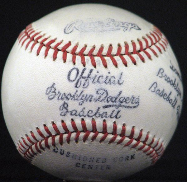 1950s Rawlings Official Brooklyn Dodgers Unused Baseball