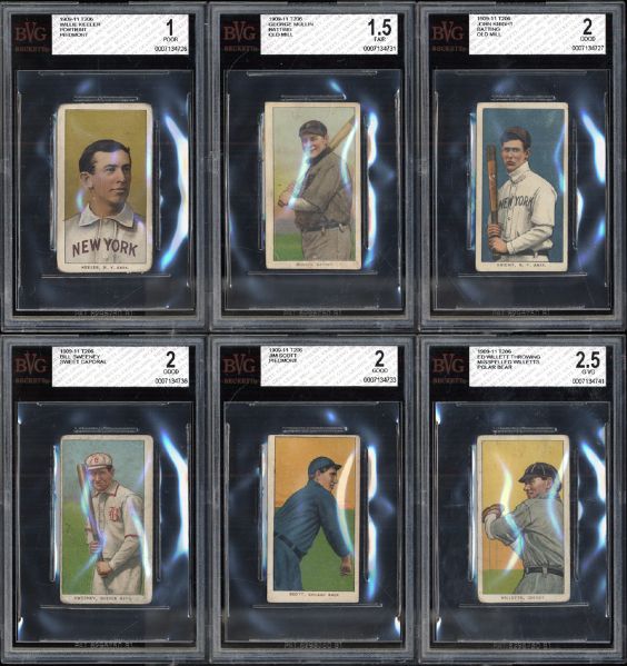 T206 Group of 12 All BVG Graded