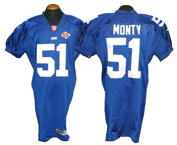 new york giants game used jersey
