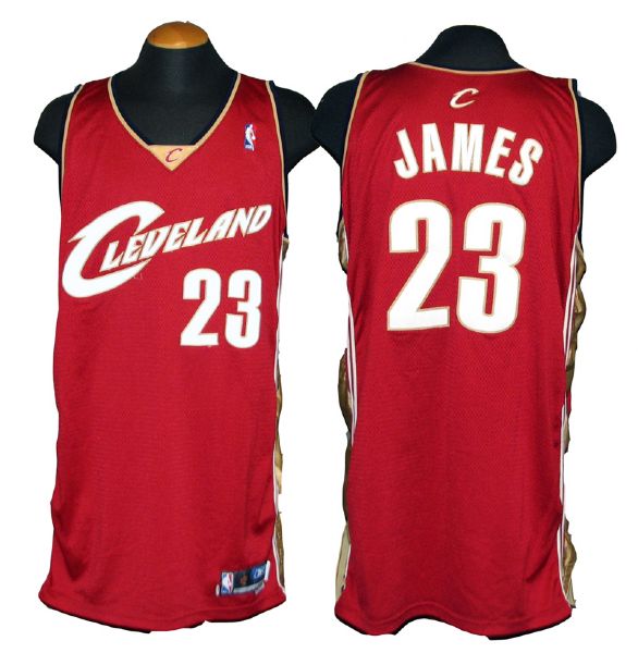 2003-2004 LeBron James Cleveland Cavaliers Rookie Year Game-Used Jersey