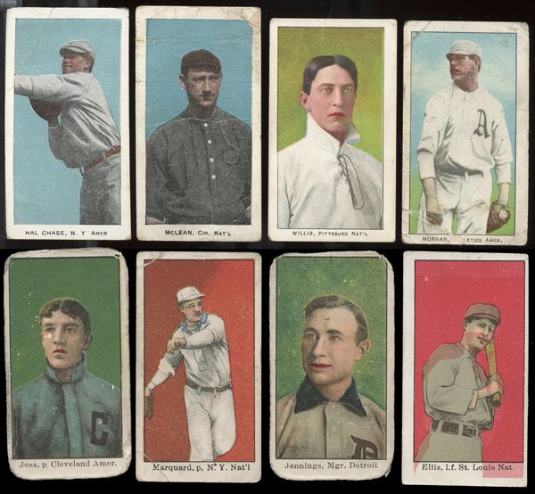 1909-11 Group of 11 Caramel Cards with HOFers