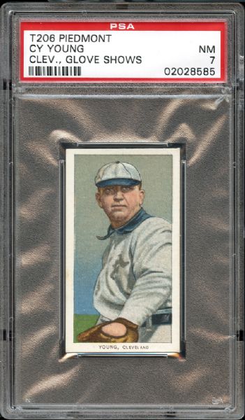 T206 Cy Young Cleveland, Glove Shows PSA 7 NM