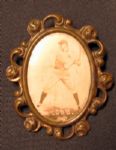 Circa 1915 PM1 Ty Cobb Ornate Frame Baseball Pin