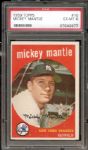 1959 Topps #10 Mickey Mantle PSA 6 EX/MT
