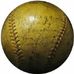 1926 New York Yankees Team-Signed OAL (Johnson) Ball with (19) Signatures Including Gehrig