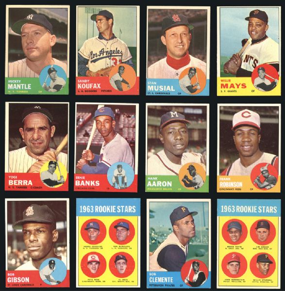 1963 Topps Baseball Complete Set