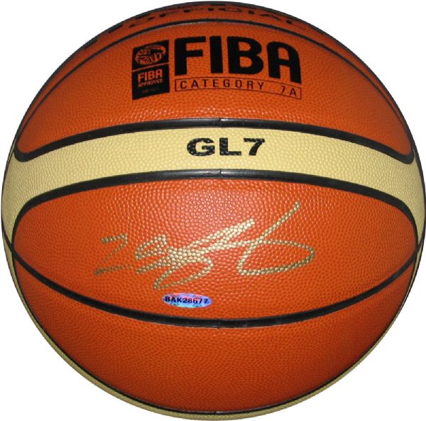 LeBron James Autographed Basketball UDA