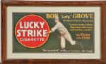 1928 Bob “Lefty” Grove Lucky Strike Trolley Car Sign
