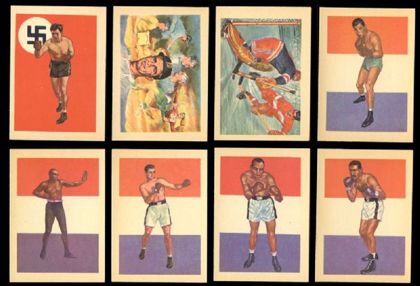 1956 Gum Inc. Adventure Complete Set with the Rare Max Schmeling Card