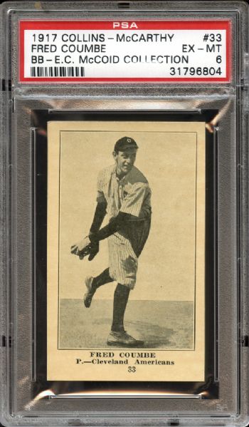 1917 Collins-McCarthy #33 Fred Coumbe PSA 6 EX/MT