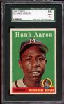 1958 Topps #30 Hank Aaron SGC 86 NM+ 7.5
