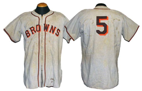 1947 Vern Stephens St. Louis Browns Game-Used Flannel Jersey