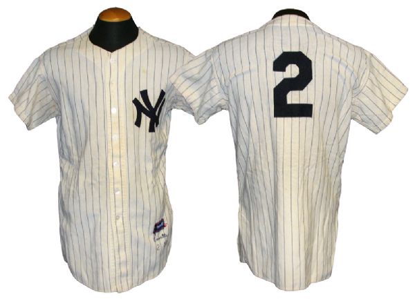 1957 Frank Crosetti New York Yankees Game-Used Flannel Jersey