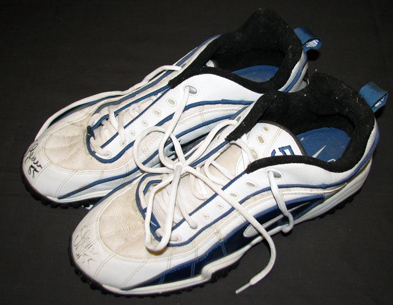 Lot Detail - Junior Seau Game-Used and Signed Turf Shoes